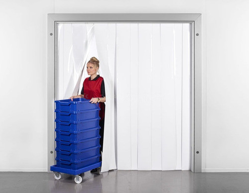 Cortina De Pvc Branco Opaco - Larg 0,90 X Alt 2,10 1