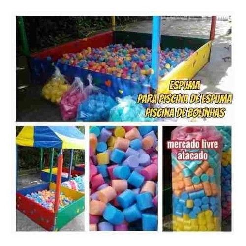 Espuma Para Kid Play Brinquedão Kit Com 1000 Espuma++brinde 1