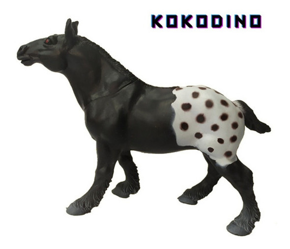 Percheron Caballo Appaloosa Juguete Goma Granja Pintitas 0