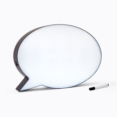 Cartel Luminoso Led Adorno Deco Con Luz Forma De Pensamiento 0