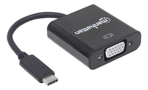 Manhattan Adaptador Usb-c A Vga - Black 0