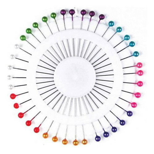 Kit 1440 Unidades Alfinete Cabeça Colorida Costura Patwork 1