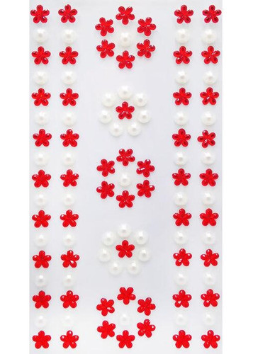 Cartela Adesiva - Mmixer/30 - Flor E Meia Pérola 0