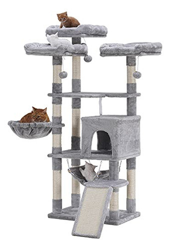 Árbol Para Gatos De Varios Niveles Hey-brother, Torre Grande 0