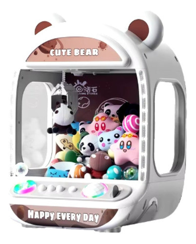 Mini Máquina De Pegar Ursinhos Bichinhos Pelúcia Musical Luz 1