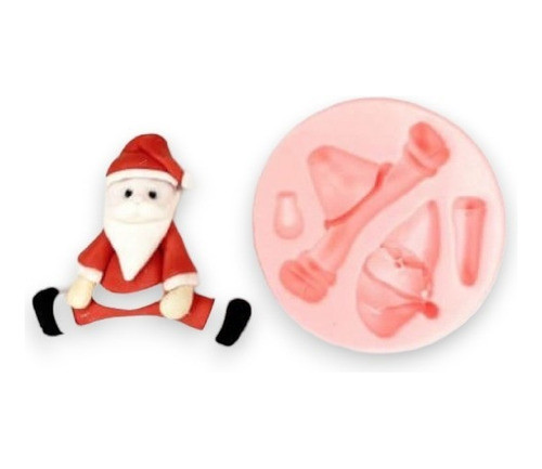 Molde De Silicone Papai Noel Grande Para Decorar Natal 0