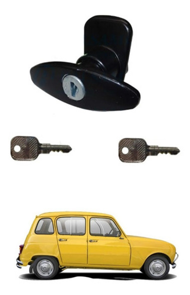 Manija Exterior Con Llave Negra Porton Renault 4 0