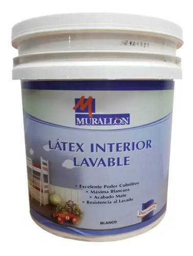 Pintura Látex Lavable Interior Mate Murallon X 04 / Camino 1 0
