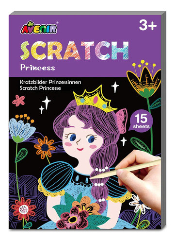Láminas Para Raspar Scratch Princesas Avenir 0