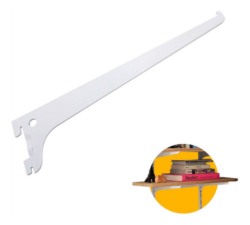 Suporte Cremalheira Branco Prateleiras 25 Cm 2 Unidades 0