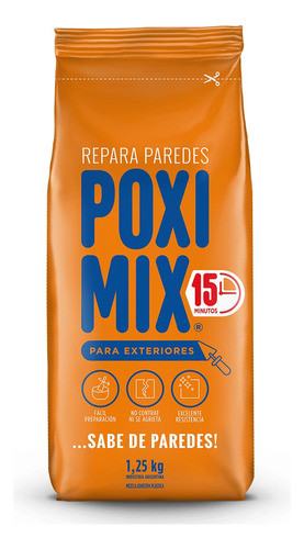 Poximix Uso Exterior Repara Grietas 1,25kg - Deacero 0