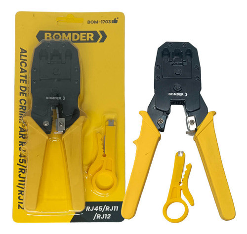 Alicate De Crimpar Rj45/rj11/rj12 Cabo De Rede 0