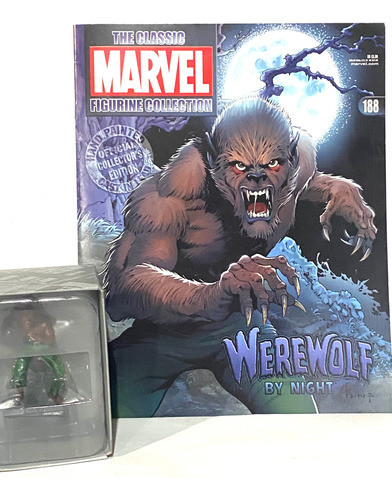 Eaglemoss Marvel Werewolf By Night #188 Plomo Importado +rev 1