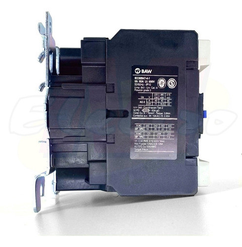 Contactor Din 95a 220v 1na 1nc Baw Electro Medina 1