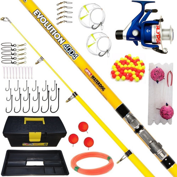 Kit Articulos Pejerrey Reel + Caja + Caña Pescar 4 Metros 0 Kit Articulos Pejerrey Reel + Caja + Caña Pescar 4 Metros 0