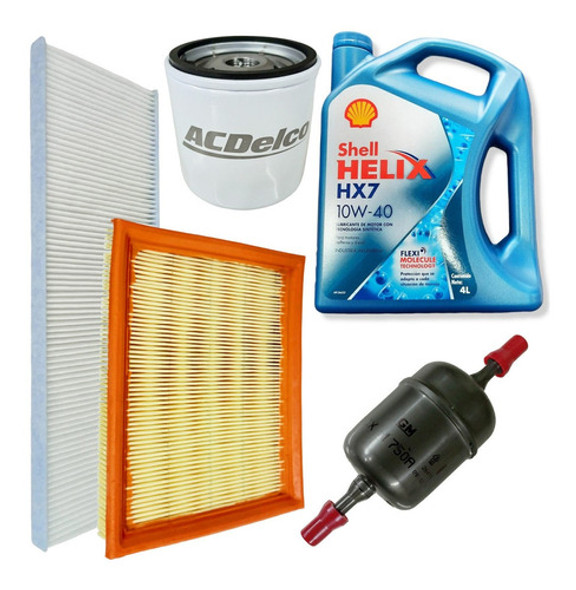 Helix Semisintetico + Kit Filtros Corsa Classic Agile 0