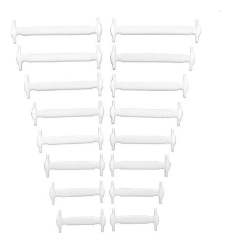 Elásticos De Silicone Para Cadarços De Tênis, Pacote Com 16 0