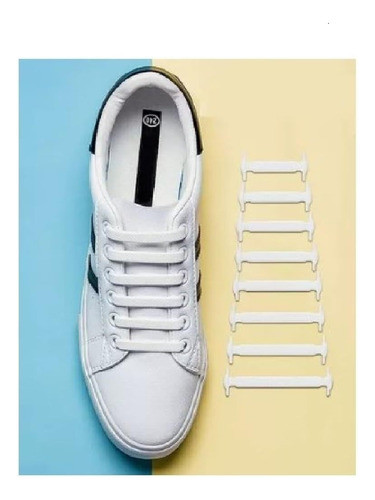 Elásticos De Silicone Para Cadarços De Tênis, Pacote Com 16 1