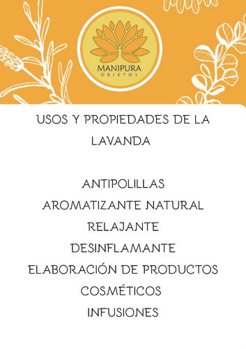 Bolsitas De Flores De Lavanda Orgánica  5 Unidades 1