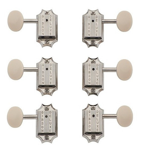 Clavijas Gibson Pmmh-060 Deluxe White Button Set 0