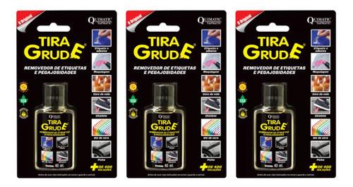 Kit C/3 Tira Grude 40ml Quimatic 0
