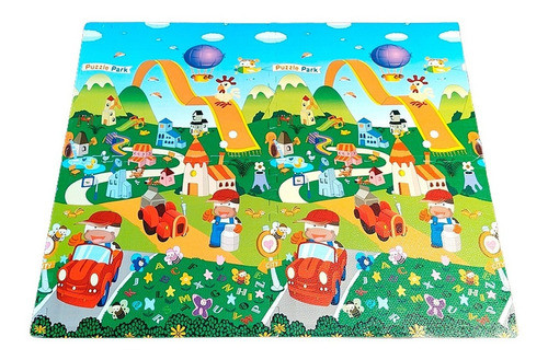 Piso Goma Eva Encastrable Bebe Alfombra 60x60x6mm 4 Piezas 0