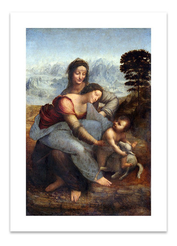 Lamina Fine Art La Virgen Y El Niño Con Santa Ana 43x60 0