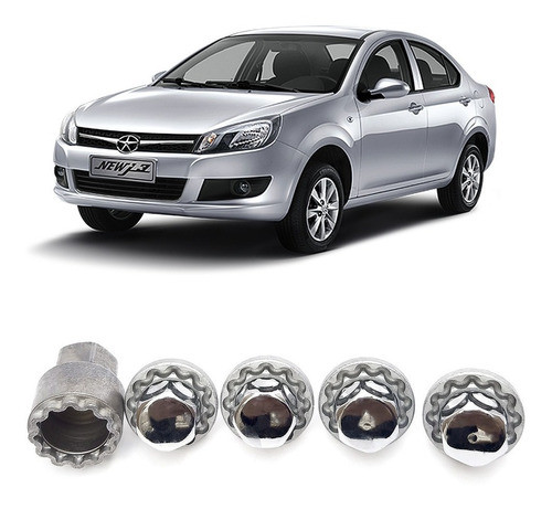 Porca Antifurto De Roda Farad Galaxylock Jac Motors J3 0