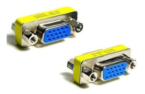 Cupla Vga Hembra Hembra - Ficha Union Cables Vga - Extender 0