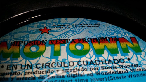 Stevie Wonder En Un Circulo Cuadrado Lp Insert Promo Argenti 1