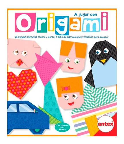 Origami Juego De Antex Para Armar Con Papeles + Stickers 1
