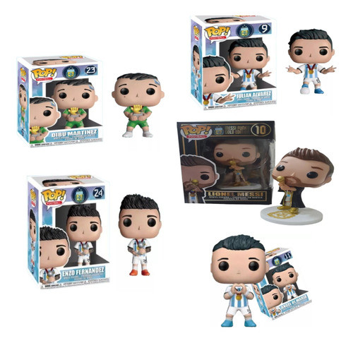Combox5 Funko Messi+dibu+julian Araña+ Fideo Di Maria+enzo 0