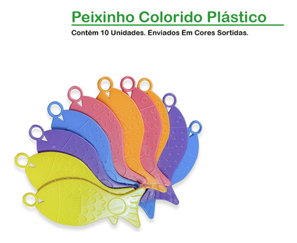Peixinho P/ Pescaria Festa Junina Caipira 10 Unidades 1