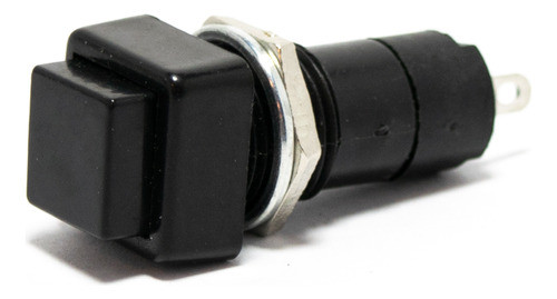 2 Pulsadores Retenido Diametro 12mm Cuadrado 1a 250v Negro 0