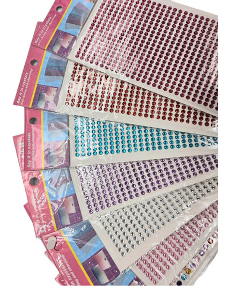 Strass Autoadhesivo 4mm Por Plancha De 900 Unidades Evershop 0