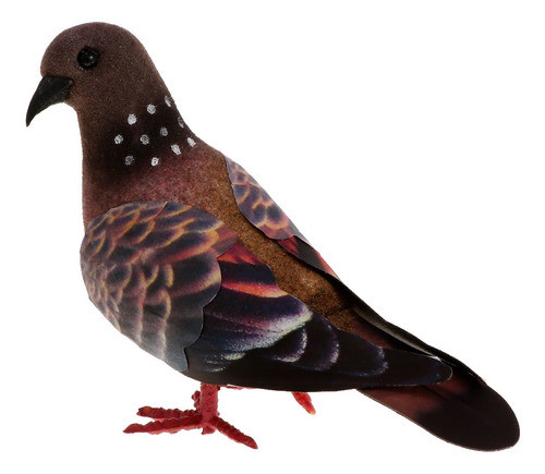 6x Pombas Com Artificiais, Pássaros De De Espuma, Estátuas 1