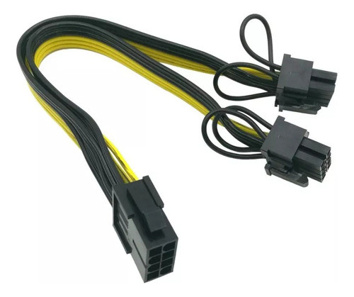 Cabo Adaptador Pci-e 8 Pinos Para Duplo 8 Pinos Gpu 0