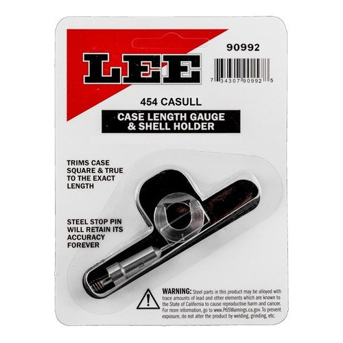 Haste Calibrada E Shell Holder P/ Lee Trimer Kit 454 Casull 0