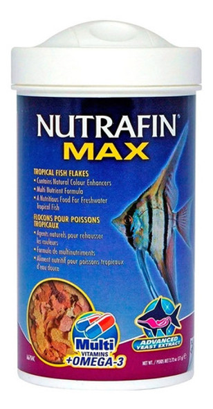 Alimento Peces Tropicales Escamas Nutrafin Max Flakes 77g 0
