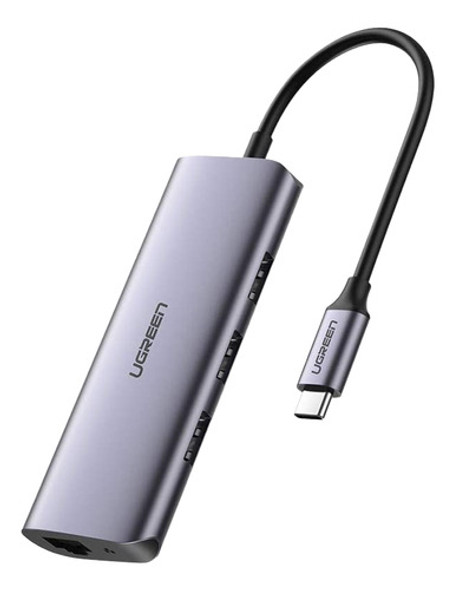 Adaptador Multiportas Ugreen Usb Tipo C Para Usb 3.0/rj45 0