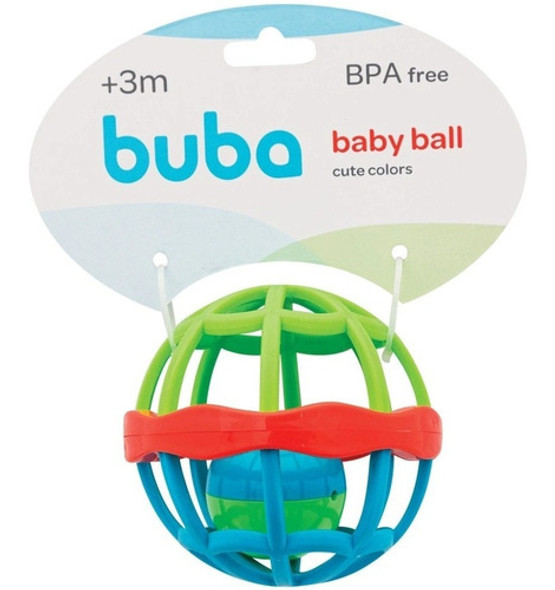 Chocalho Baby Ball Buba Azul 1