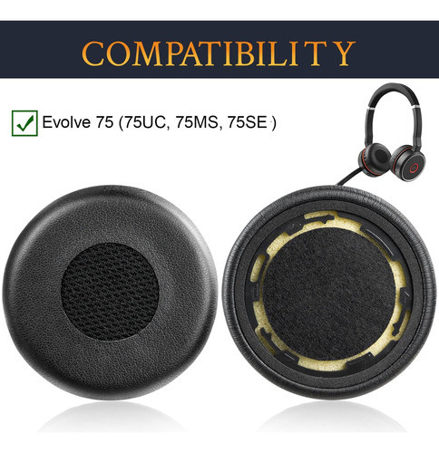 Almohadillase Auriculares Jabra Evolve 75(75uc 75ms 75se) 1