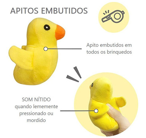 6 Brinquedo Pet Com Apito Lulu Da Pomerânia York Bulldog Pug 1