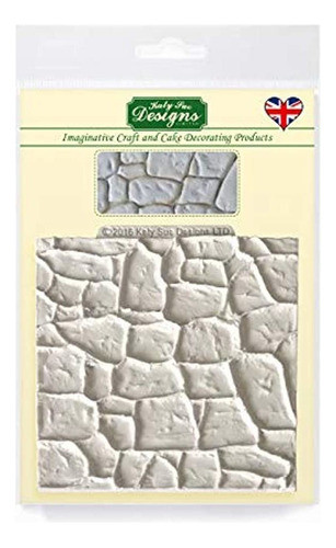 Molde De Silicona Con Diseño De Panel De Piedra Para Decora 0