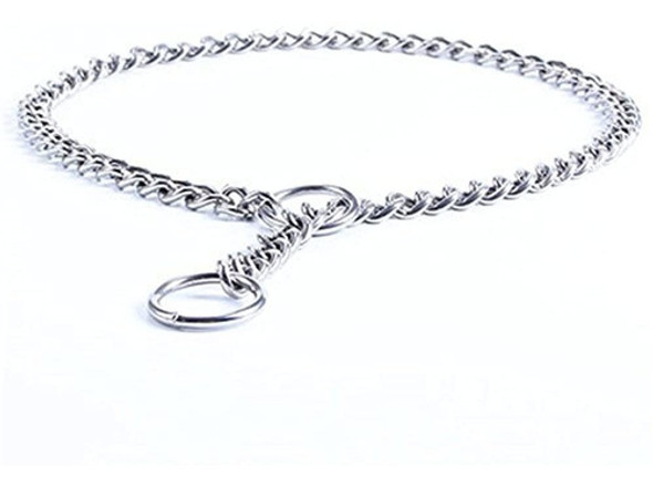 Jwpc Collar De Cadena De Perro Mascota Hierro Metal Doble Ca 0