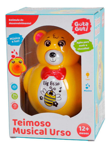 Figura Eletrônica - Teimoso Musical Urso - Guta Guti - Dm T 1