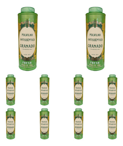 Polvilho Antisséptico Granado Fresh Kit 10 Unidades De 100g 0
