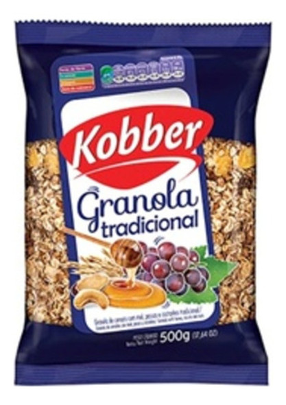 Granola Tradicional Com Mel Passas E Castanhas Kobber 500g 0 Granola Tradicional Com Mel Passas E Castanhas Kobber 500g 0