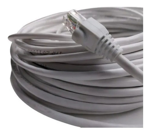 Cabo De Rede Branco Computador Tvbox Internet Cat5 10m 1