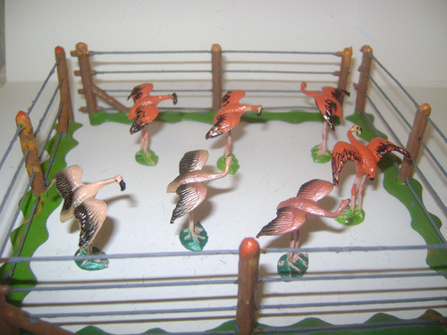 11 Antiguos Animalitos Eg Toys Tipo Eg Toys Flamencos Corral 1